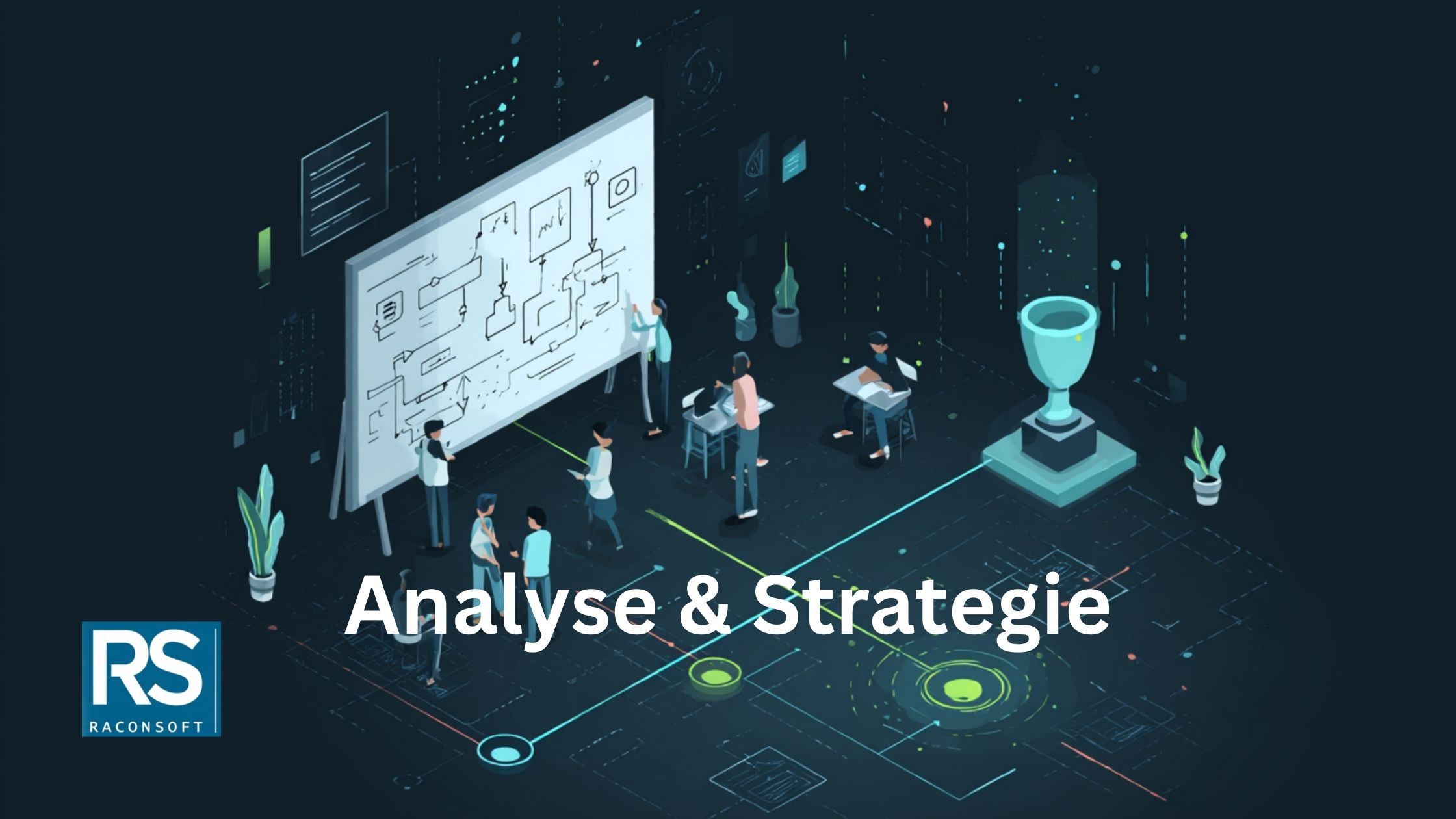 Illustratie van data-analyse en strategie